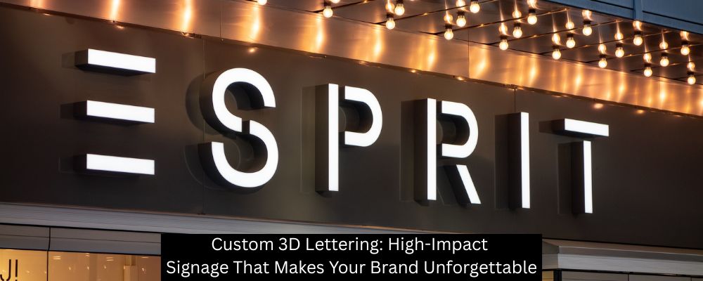Custom 3D Lettering: High-Impact Signage That Makes Your Brand Unforgettable